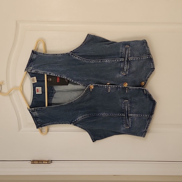 Levi's Jaylah Denim Vest - Picture 1 of 8